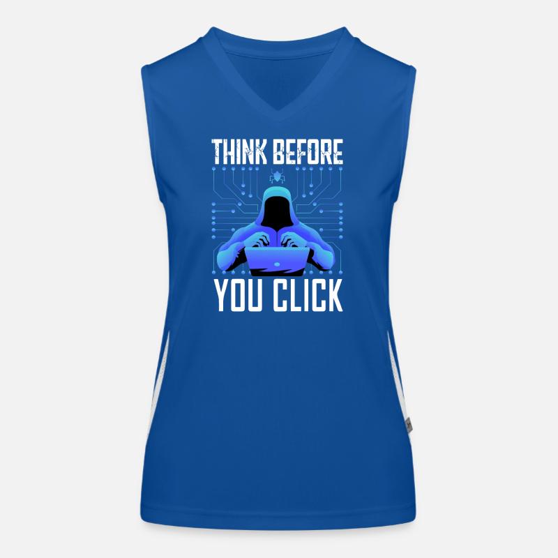 Hacker-Hacker-Hacker-Programmierer Linux Cybersicherheitsdaten Funktionelles Kontrast-Tank Top für Frauen