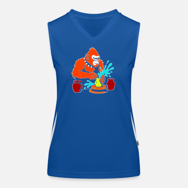 Gorilla Pottery Splash Studio Débardeur respirant contrasté Femme