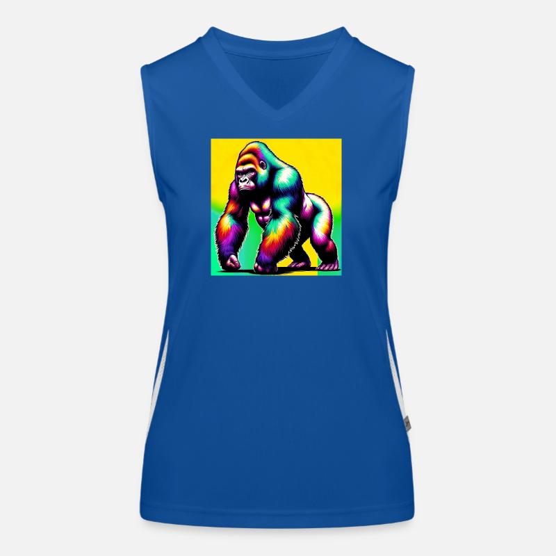 Gorilla Funktionelles Kontrast-Tank Top für Frauen