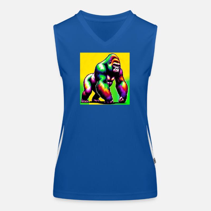 Gorilla Funktionelles Kontrast-Tank Top für Frauen