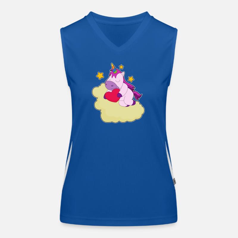 Unicorn Clouds Women's Functional Contrast Tank Top
