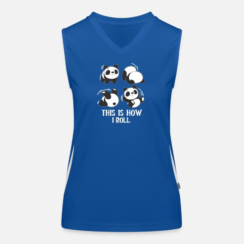 Panda Roll Roulade Gymnastique à roulettes Débardeur respirant contrasté Femme
