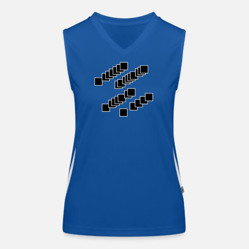 Nested Squares Cascade Women's Functional Contrast Tank Top