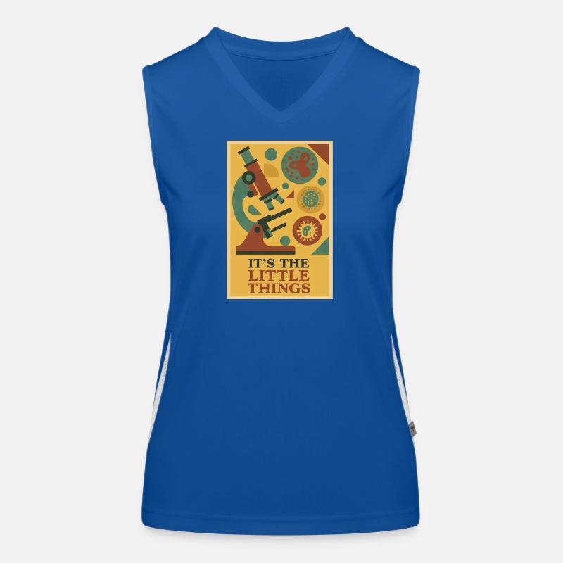 Les Petites Choses | Microscope de microbiologie Débardeur respirant contrasté Femme