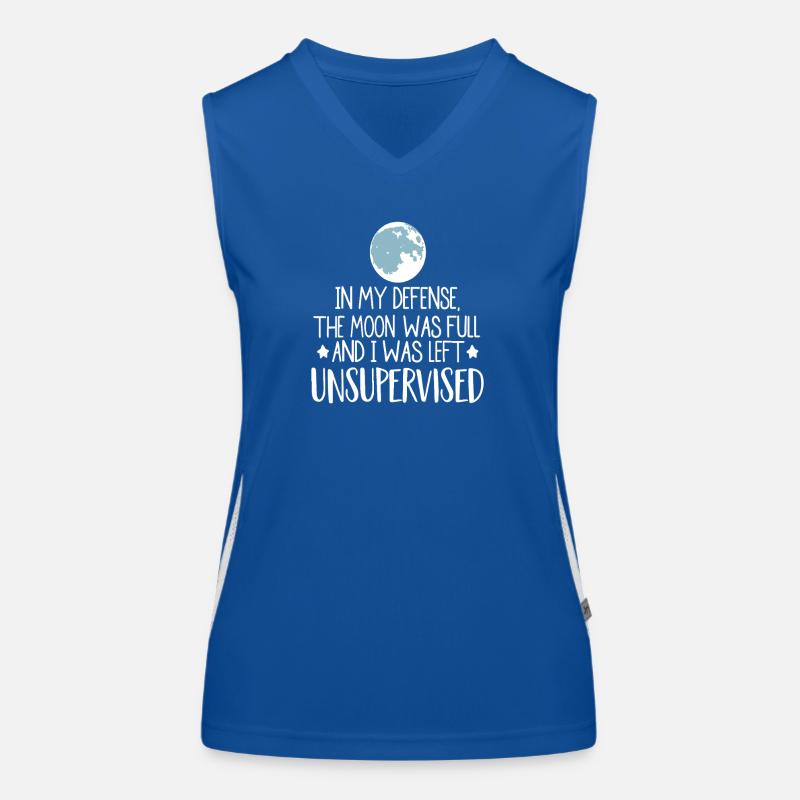 Moonlit Mischief Quote Tee Women's Functional Contrast Tank Top