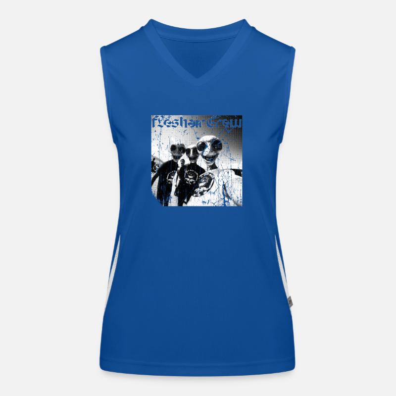 Fresh Shark Crew Graffiti Funktionelles Kontrast-Tank Top für Frauen