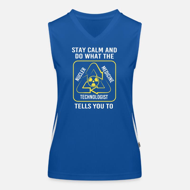 Radiologie Nuklear Atom Nuklearmedizin Funktionelles Kontrast-Tank Top für Frauen