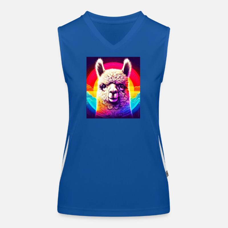 Alpaka Funktionelles Kontrast-Tank Top für Frauen
