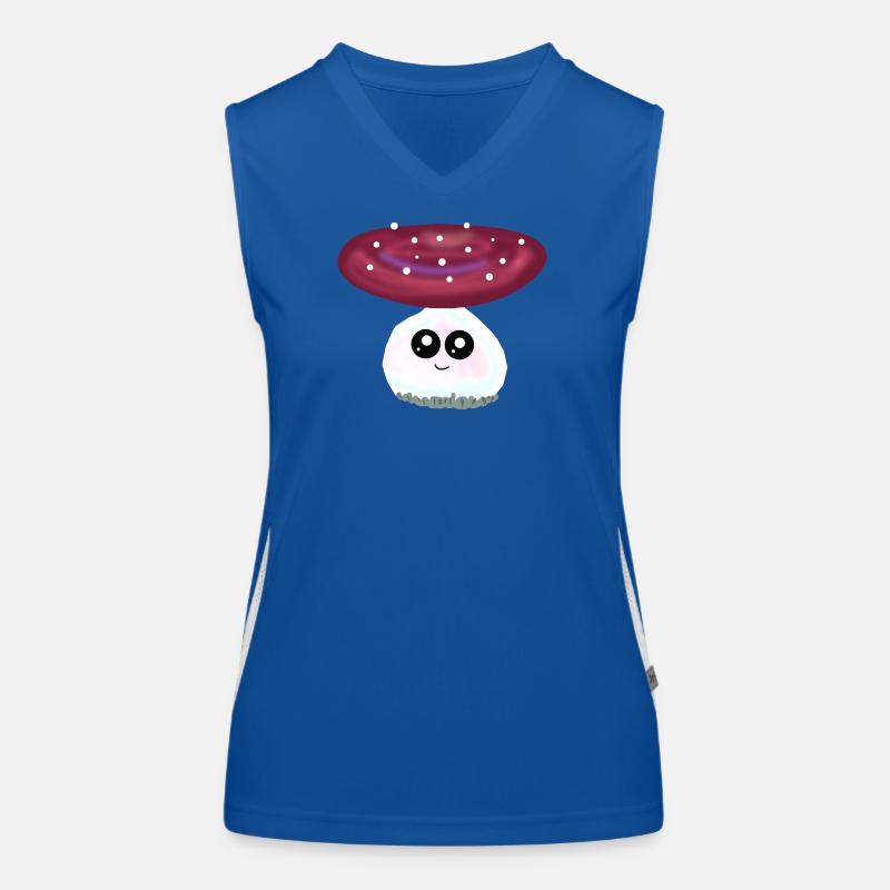 Toadstool Mushrooms Mushroom Kawaii Women's Functional Contrast Tank Top