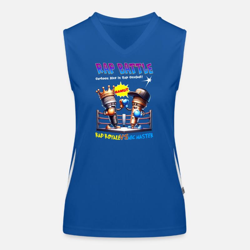 Bataille de micros de rap Débardeur respirant contrasté Femme