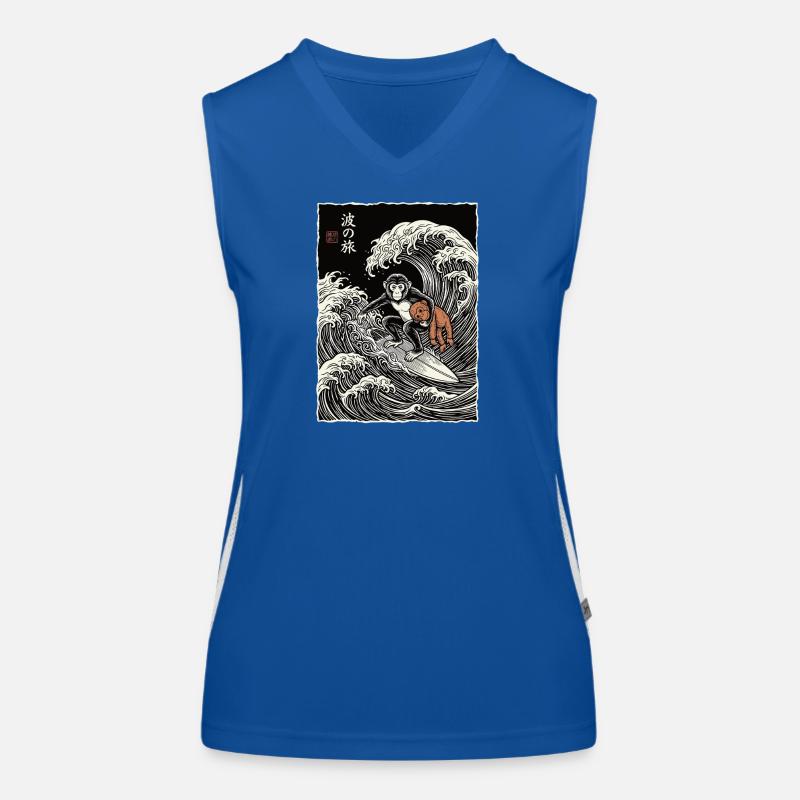 Ukiyo-e Baby Monkey Punch Funktionelles Kontrast-Tank Top für Frauen