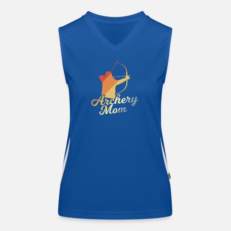 Bogenschützin Mutter Funktionelles Kontrast-Tank Top für Frauen
