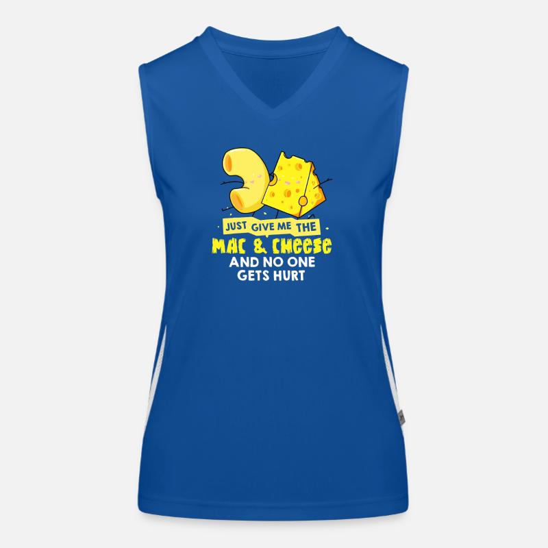 Thé du Mac & Cheese Meme Débardeur respirant contrasté Femme