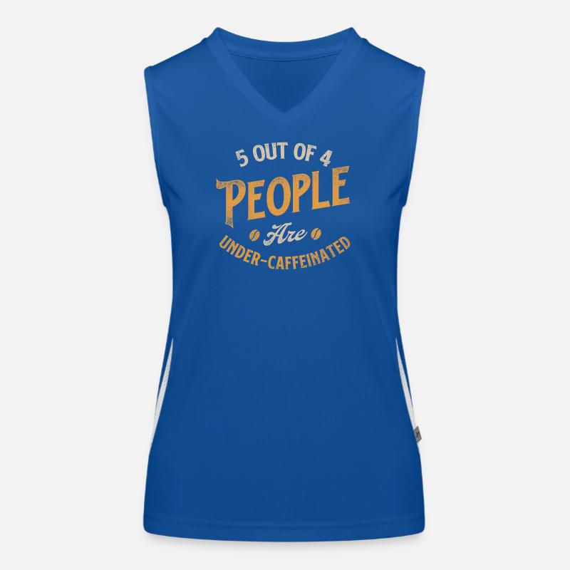 5 Out Of 4 People Under Caffeinated Humor Women's Functional Contrast Tank Top