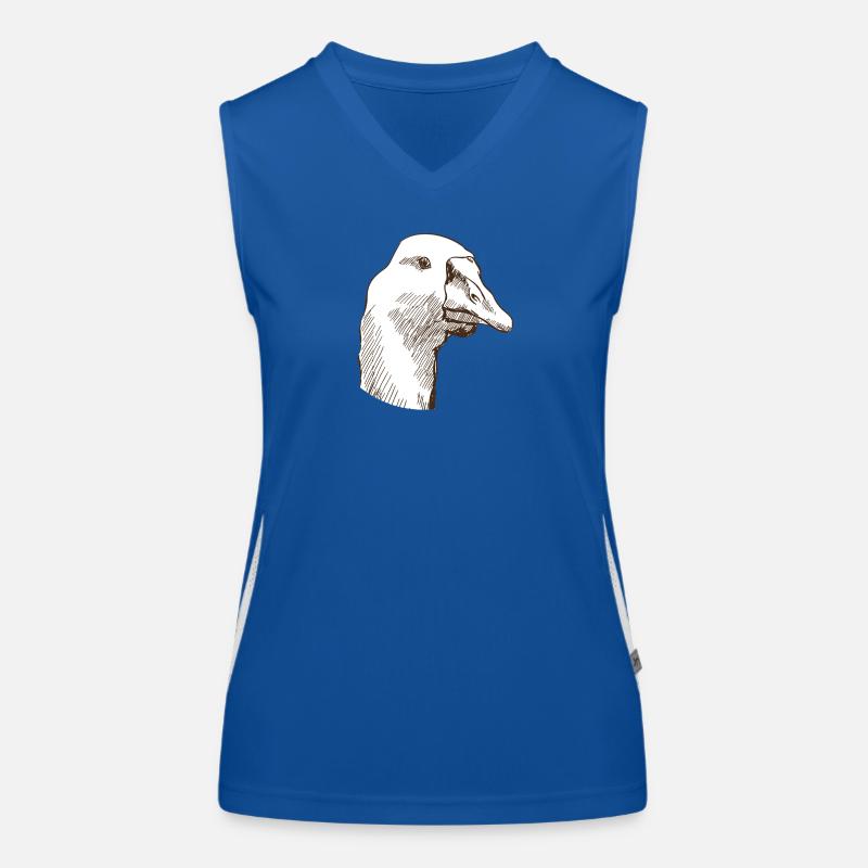 Goose - Women's Functional Contrast Tank Top - royal/white