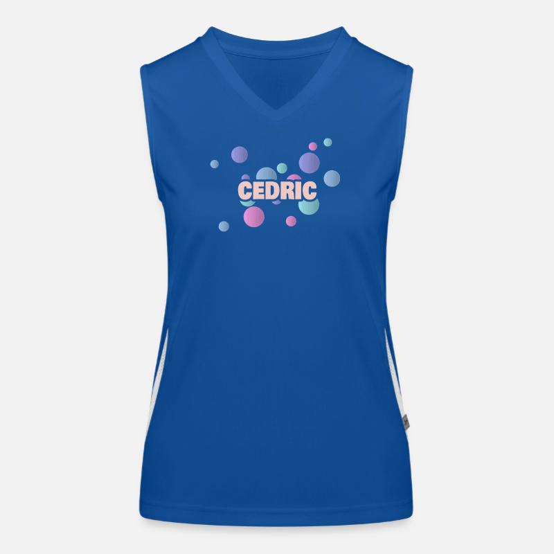 Vorname Cedric Funktionelles Kontrast-Tank Top für Frauen