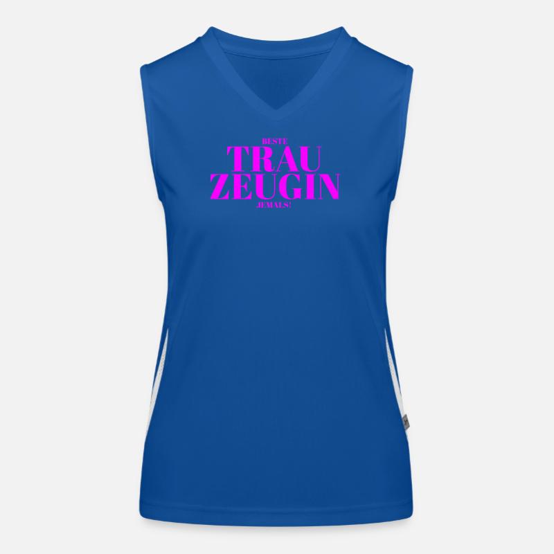 Beste Trauzeugin jemals – Geschenk Hochzeit JGA Funktionelles Kontrast-Tank Top für Frauen