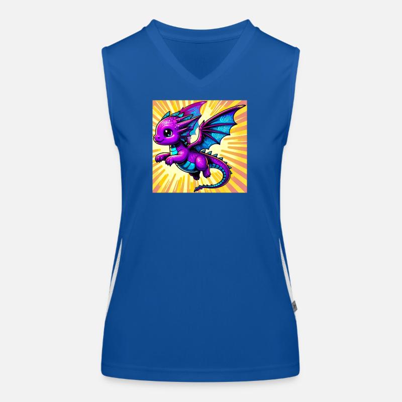 Drache Funktionelles Kontrast-Tank Top für Frauen