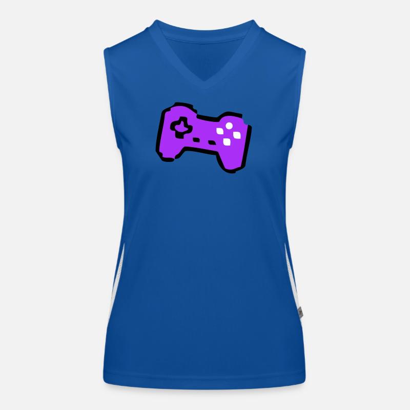  Schräger Retro Controller Gamer Funktionelles Kontrast-Tank Top für Frauen