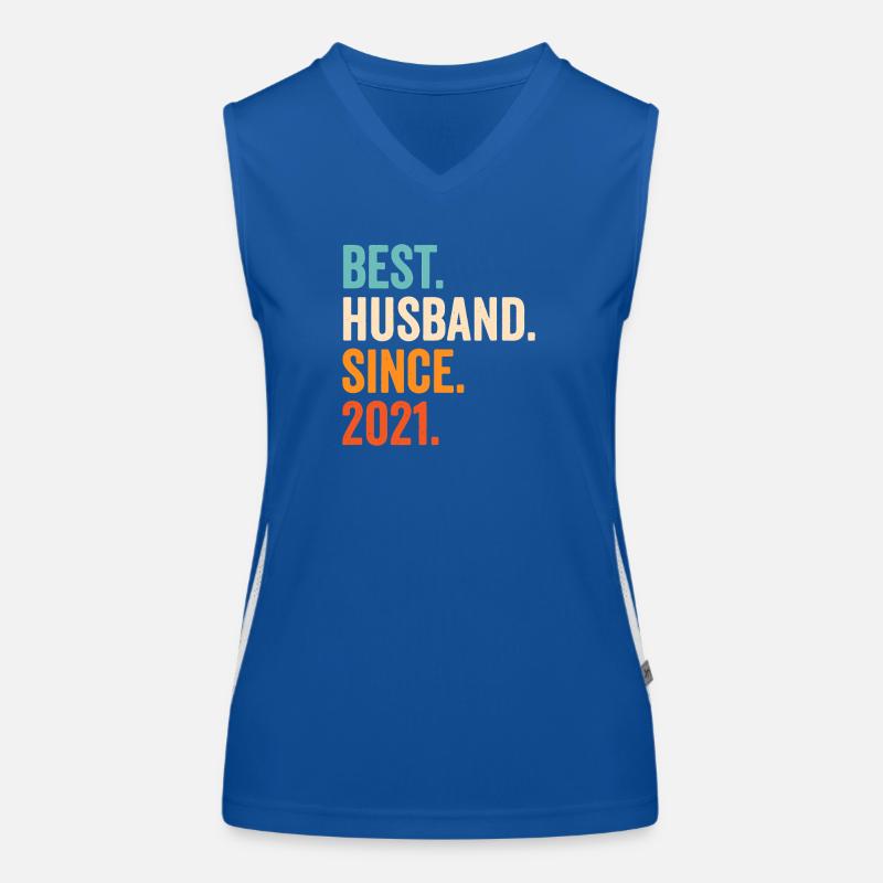 Bester Ehemann seit 2021 Funktionelles Kontrast-Tank Top für Frauen