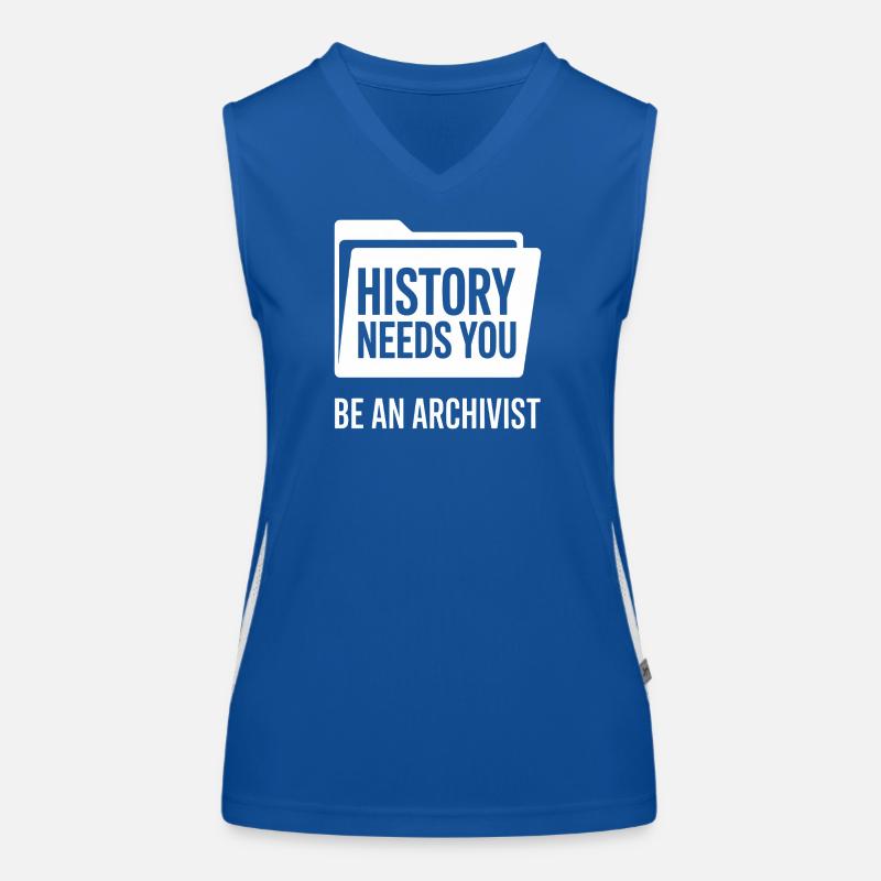 Be An Archivist: History Needs You Women's Functional Contrast Tank Top