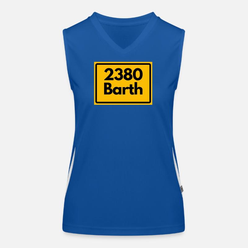 ALTE POSTLEITZAHL PLZ RETRO 2380 BARTH HEIMATSTOLZ Funktionelles Kontrast-Tank Top für Frauen