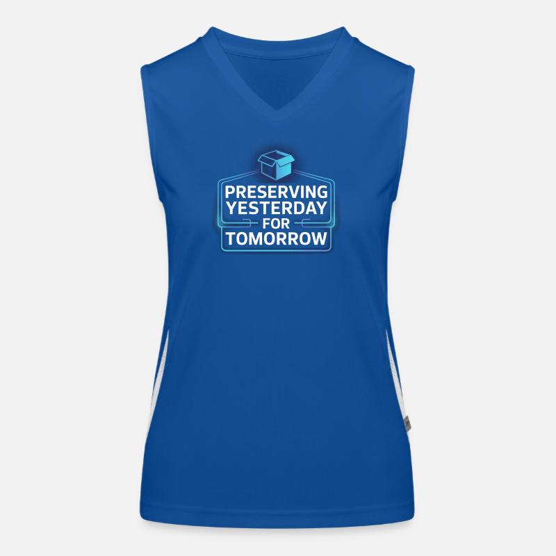 Neon Nostalgia: Preserving Yesterday Women's Functional Contrast Tank Top