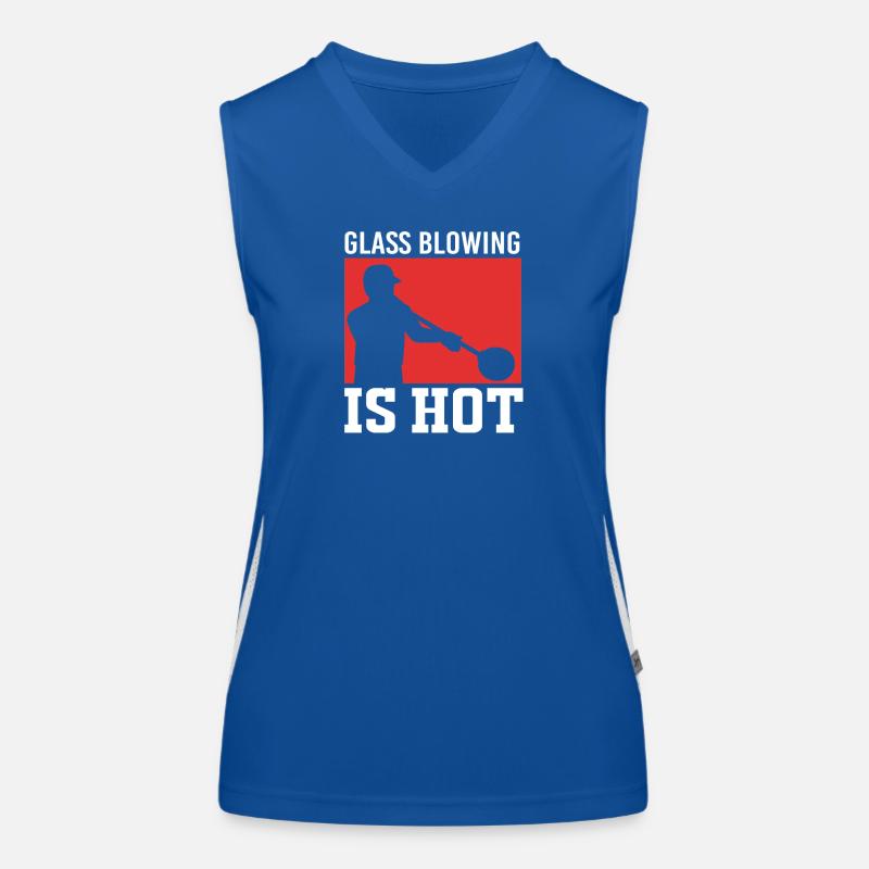 Glasbläser Glas Funktionelles Kontrast-Tank Top für Frauen