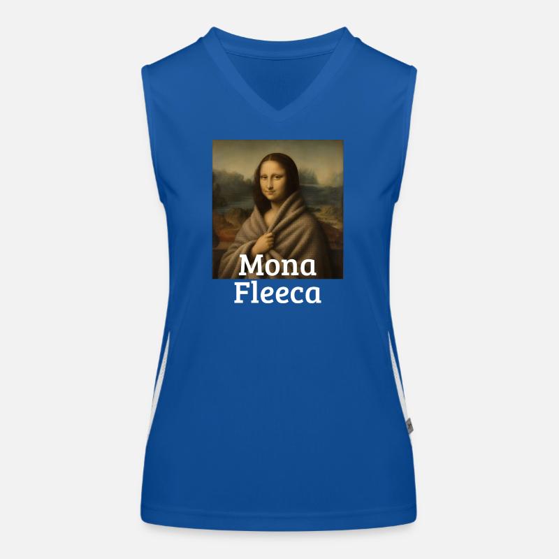 Mona Fleeca Leonardo Da Vinci Lustige kalte Mona L Funktionelles Kontrast-Tank Top für Frauen
