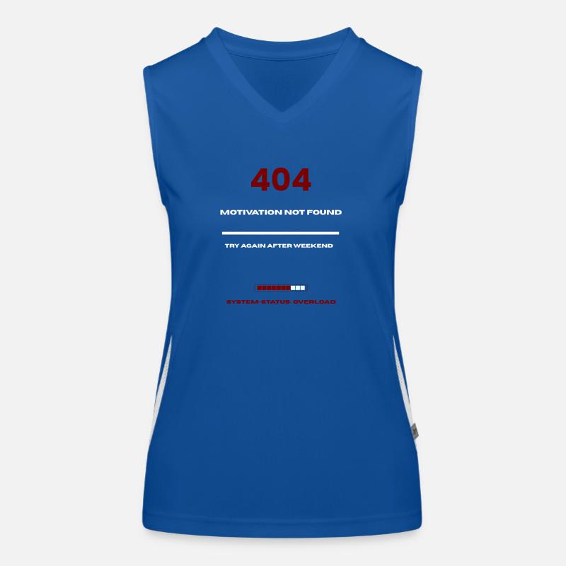 Motivation 404 Druckdesign Funktionelles Kontrast-Tank Top für Frauen