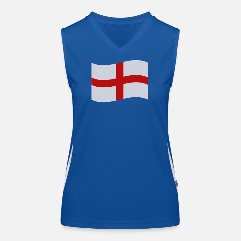 Drapeau anglais Débardeur respirant contrasté Femme