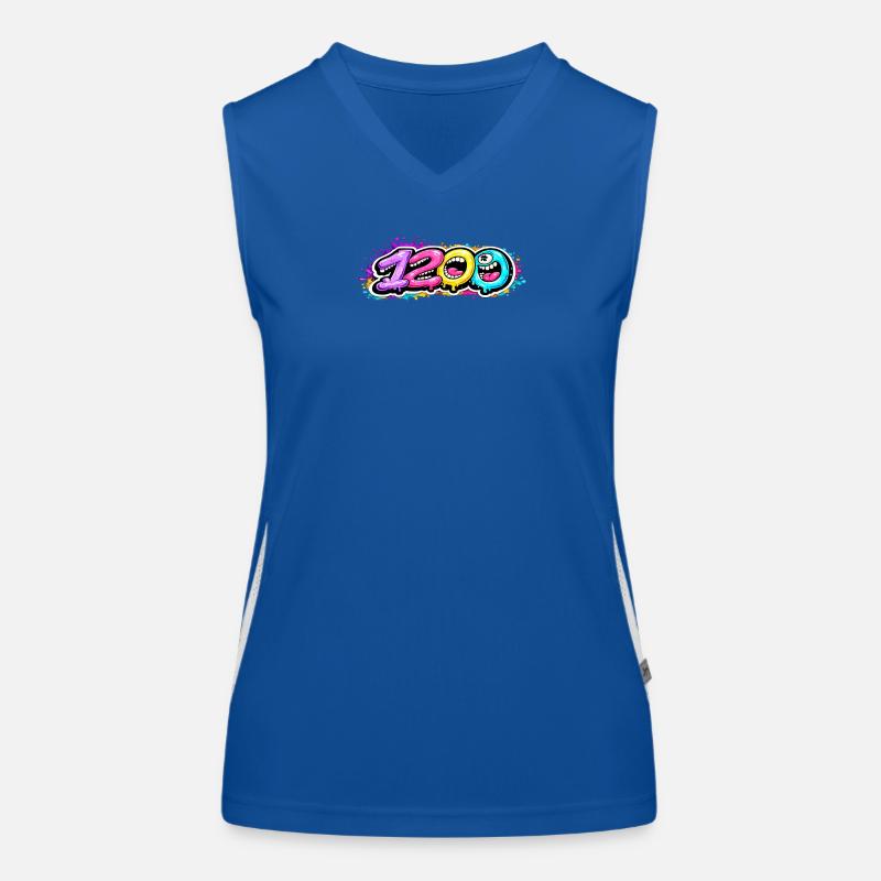 1200 Bubbleface Funktionelles Kontrast-Tank Top für Frauen