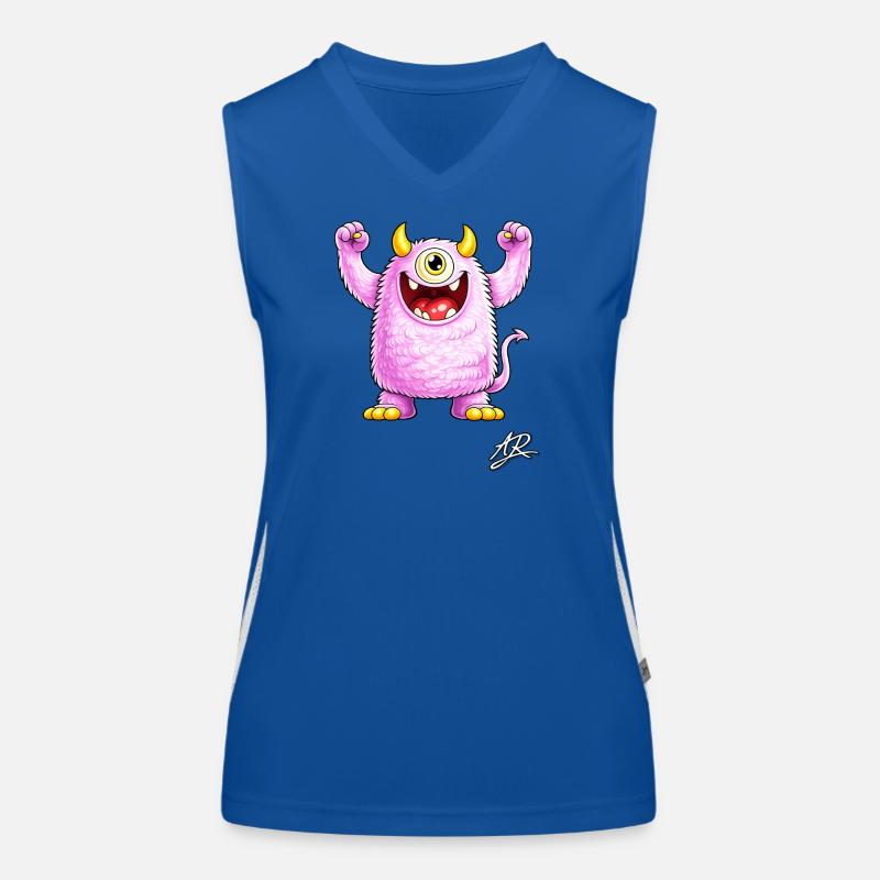 Weiches lila Monster Funktionelles Kontrast-Tank Top für Frauen