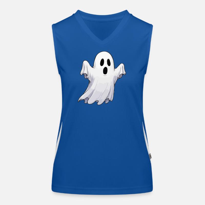 Friendly Haunted Ghost Women's Functional Contrast Tank Top