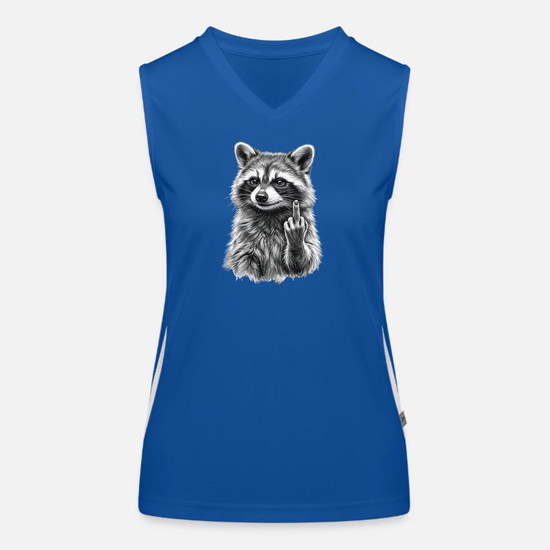 grumpy raccoon Women's Functional Contrast Tank Top