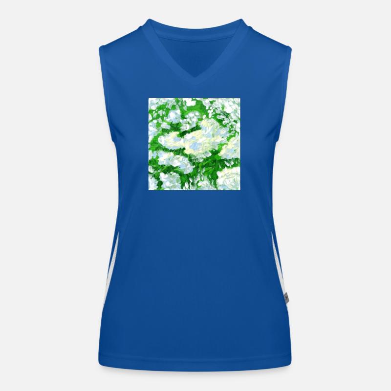 Holunder Gemälde Funktionelles Kontrast-Tank Top für Frauen