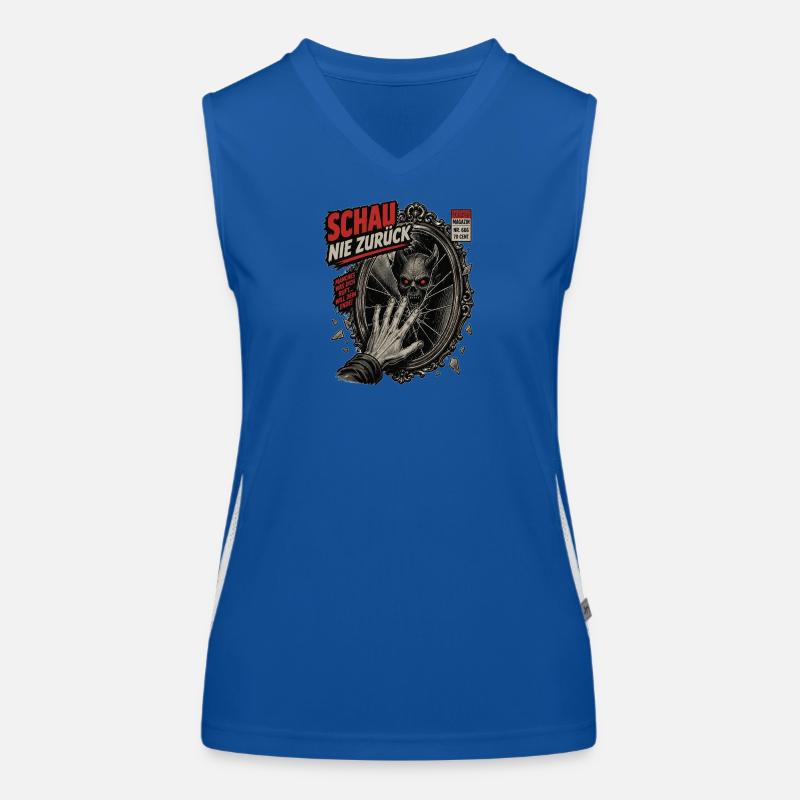 Daemon im Spiegel Funktionelles Kontrast-Tank Top für Frauen