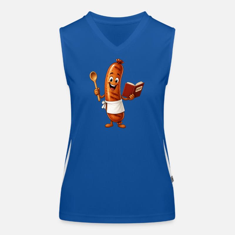 Bratwurst Funktionelles Kontrast-Tank Top für Frauen