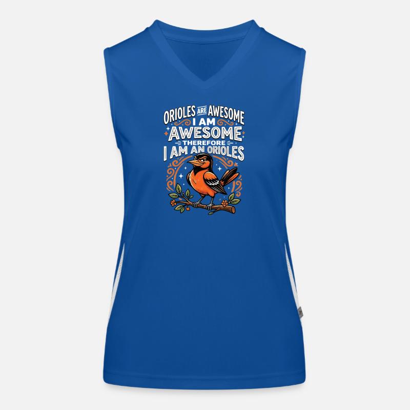 Oriole Stolz Ich bin ein Oriole Funktionelles Kontrast-Tank Top für Frauen