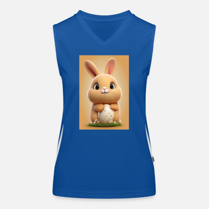 Easter Bunny Women's Functional Contrast Tank Top