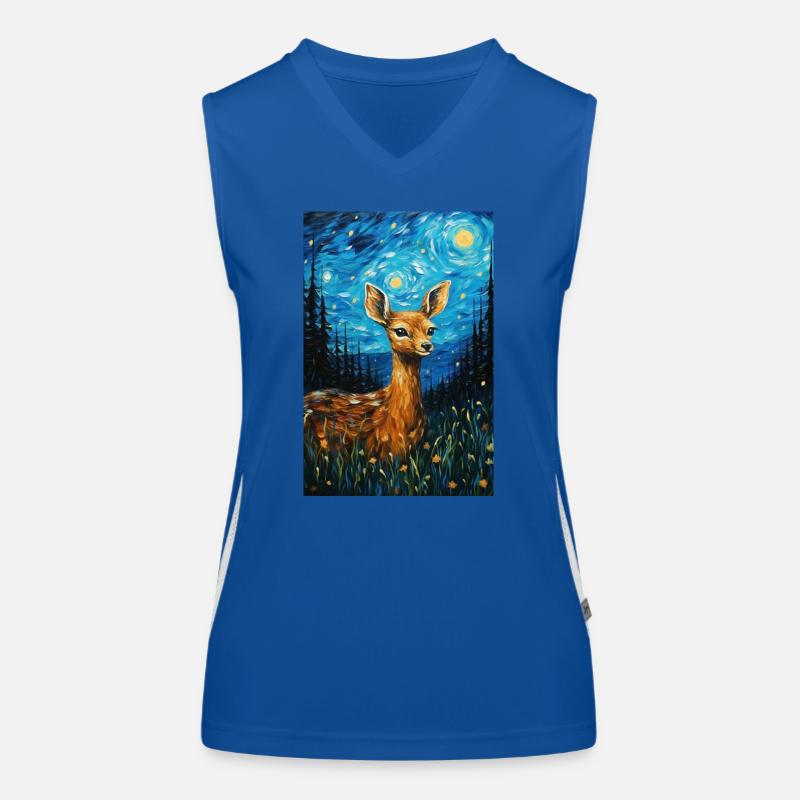 Roe deer Women's Functional Contrast Tank Top