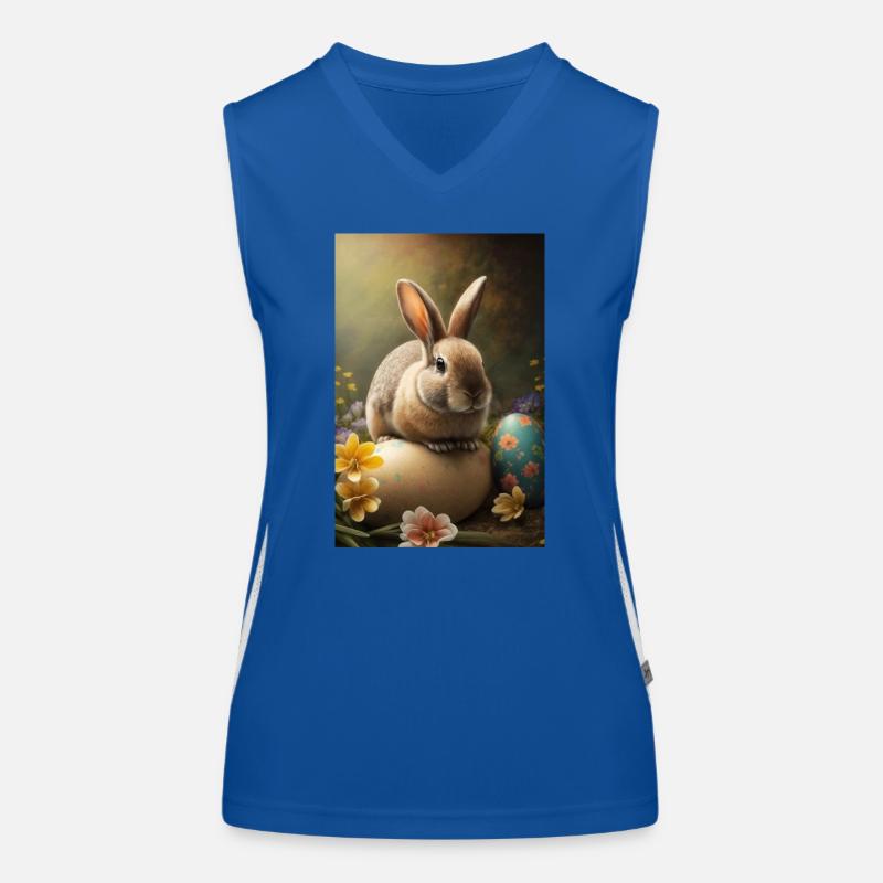 Easter Bunny Women's Functional Contrast Tank Top