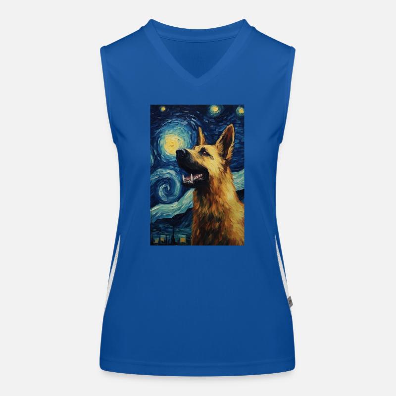 Schäferhund Funktionelles Kontrast-Tank Top für Frauen