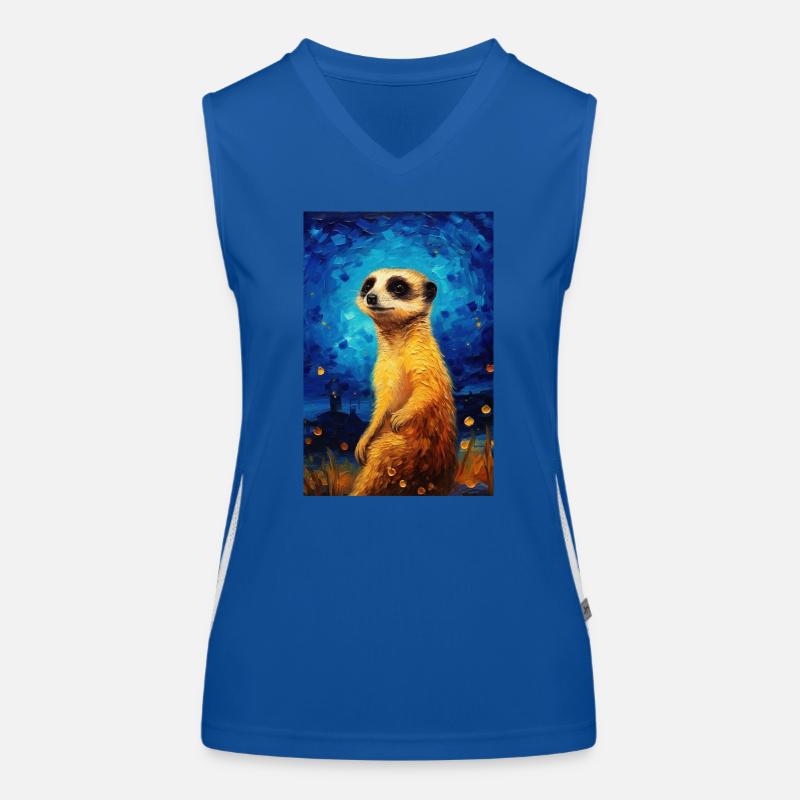 Erdmännchen Funktionelles Kontrast-Tank Top für Frauen