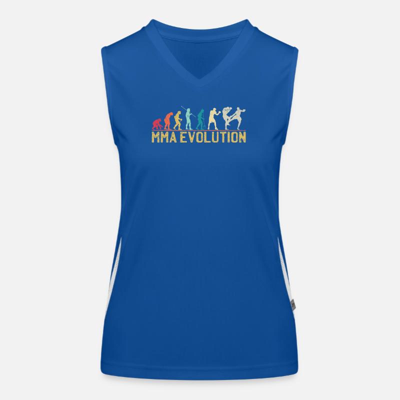MMA Evolution Silhouette Design Funktionelles Kontrast-Tank Top für Frauen