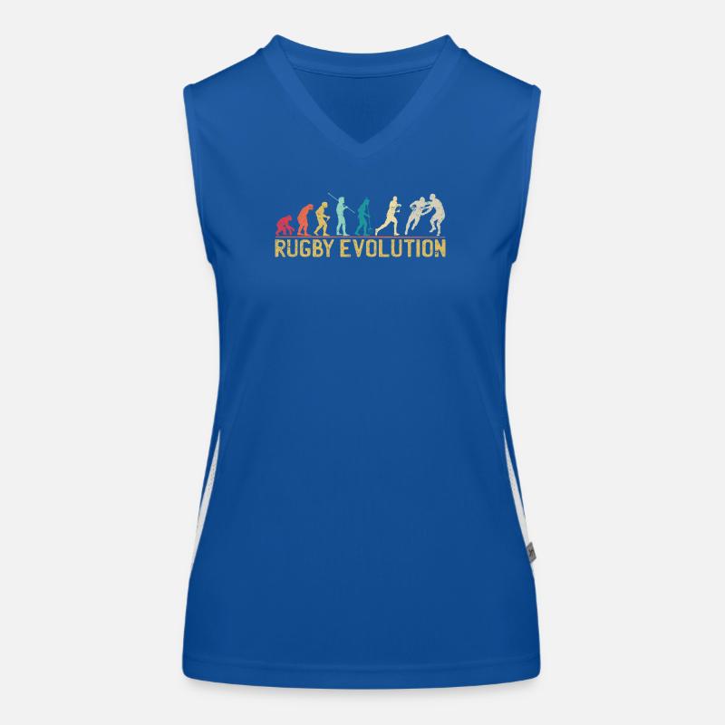 Rugby Evolution Silhouette Design Women's Functional Contrast Tank Top