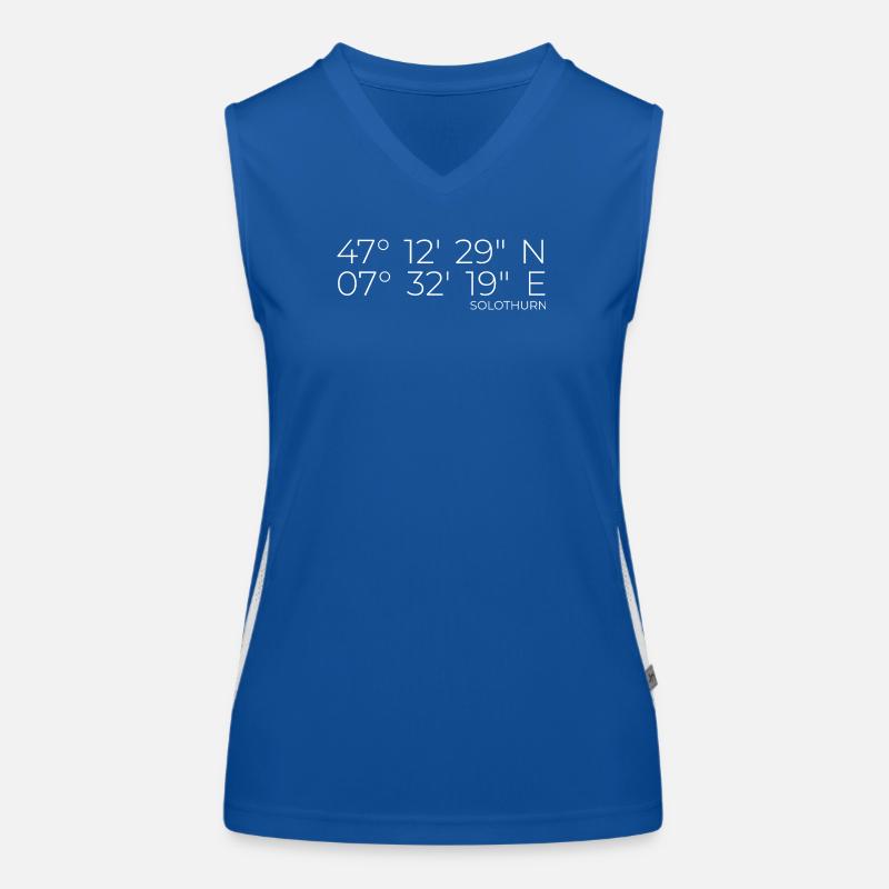 Coordinates Solothurn Canton of Solothurn Women's Functional Contrast Tank Top