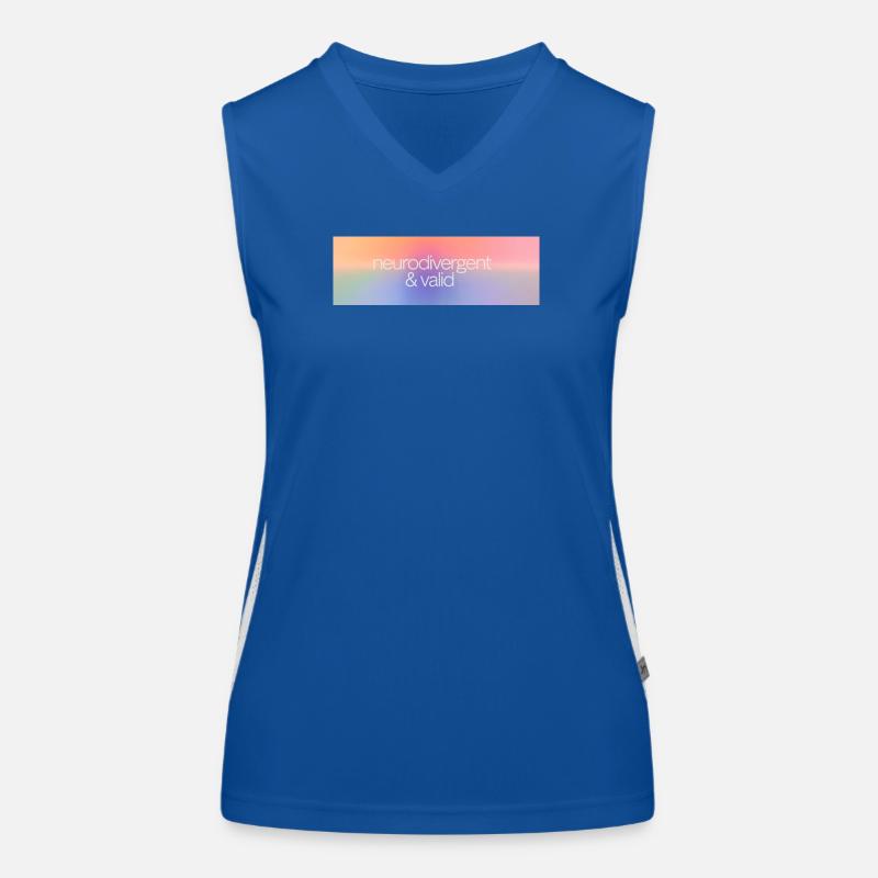Neurodivergent & valid Funktionelles Kontrast-Tank Top für Frauen