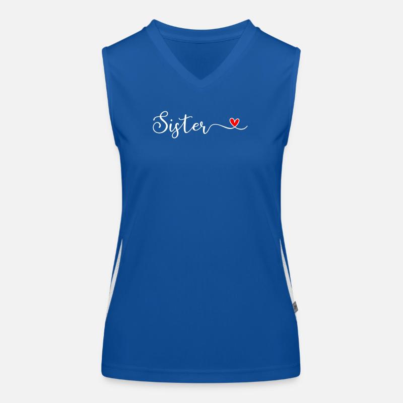 Schwester Funktionelles Kontrast-Tank Top für Frauen