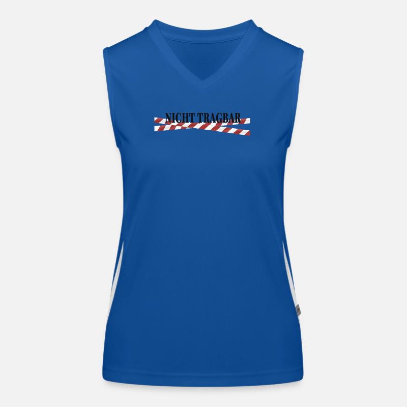 Nicht tragbar – schwarzer Humor Statement Design Funktionelles Kontrast-Tank Top für Frauen
